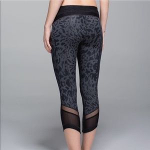 Lululemon Leopard Just Breathe Crop Legging size 4